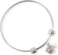 Teapot Charm Bracelet - Stainless Steel Bangle for Tea Lovers