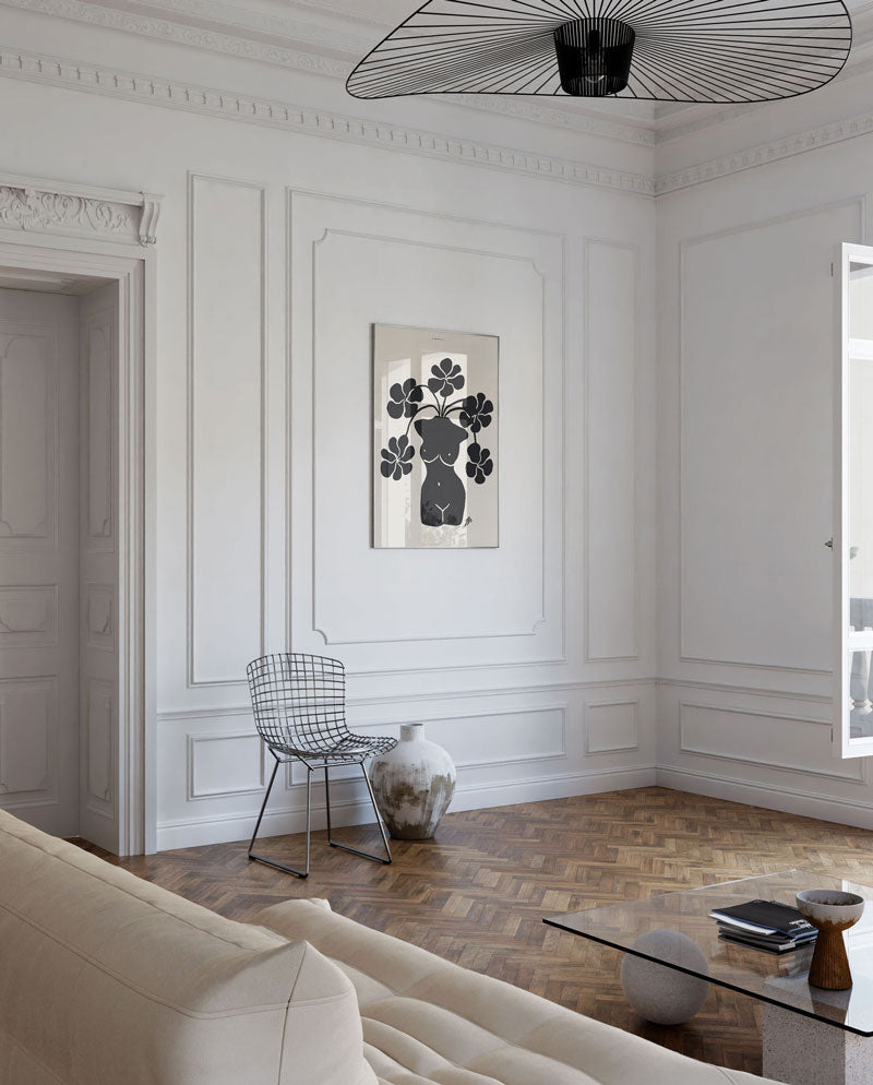 Boho Vase 11 - Contemporary Line Art Print