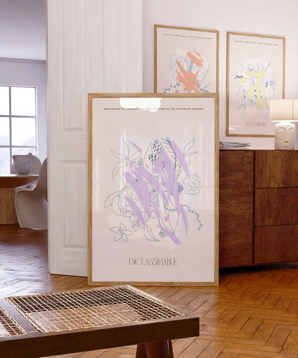 The Bouquet Lilac - Abstract Ink Edition Art Print