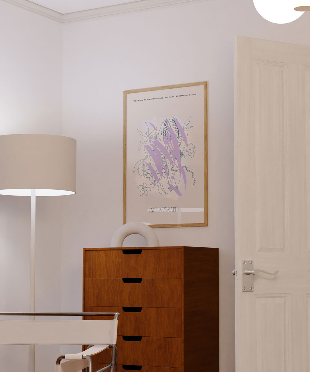 The Bouquet Lilac - Abstract Ink Edition Art Print