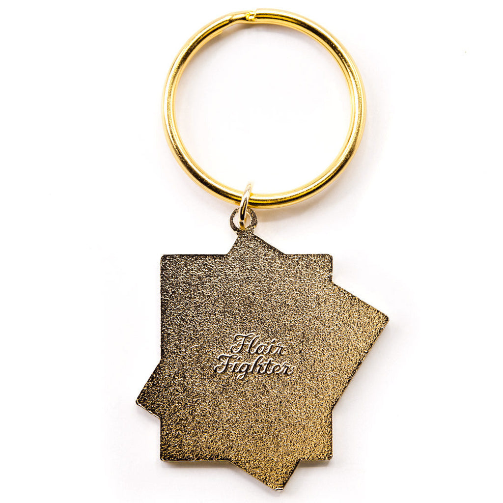 "Ask Me About My Cats!" Tonkinese Cat Keychain