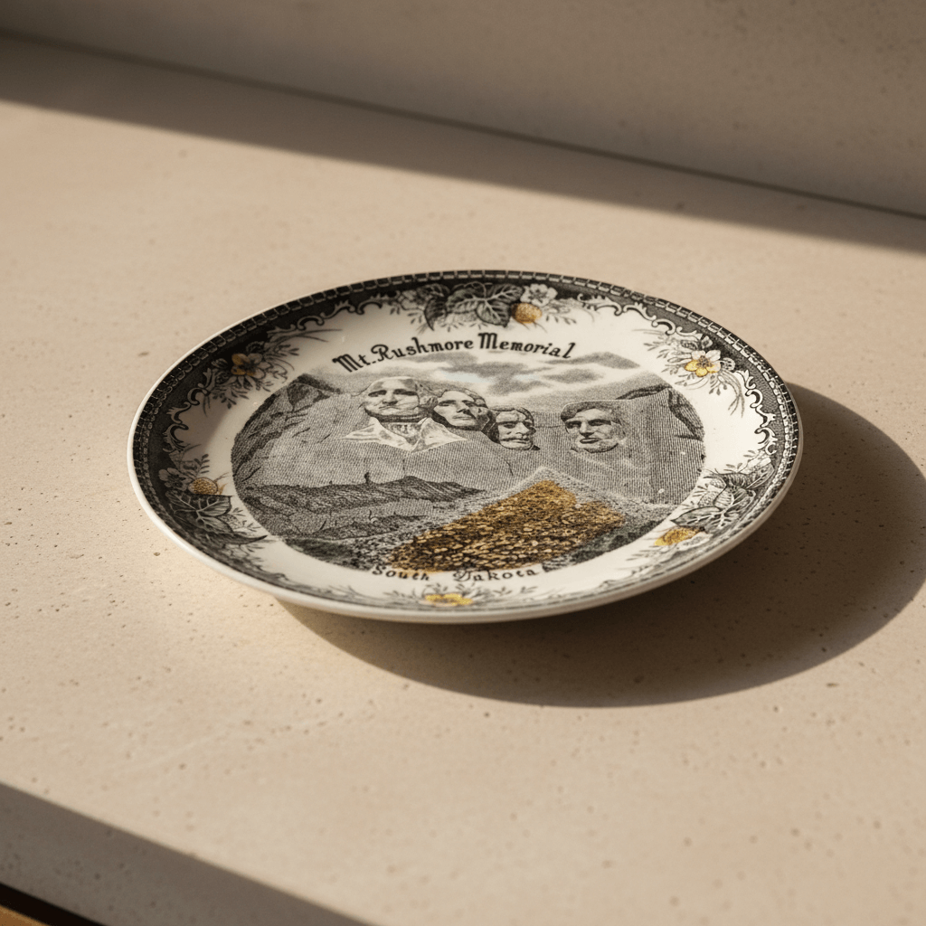 Mt. Rushmore Memorial plate professional photo