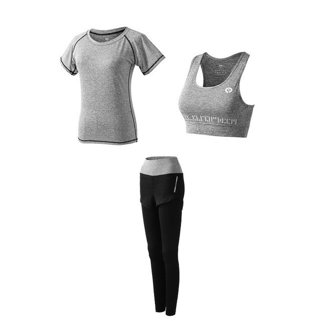 5-Piece Women's Yoga Set - Quick Dry Activewear