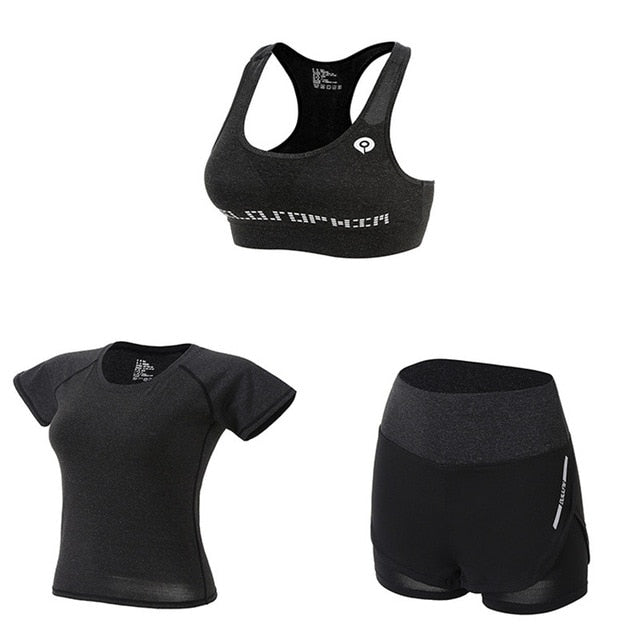 5-Piece Women's Yoga Set - Quick Dry Activewear
