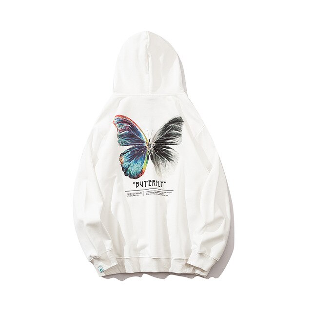 Butterfly Graphic Hoodie - Hip Hop Streetwear