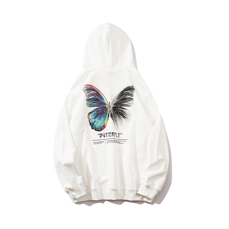 Butterfly Graphic Hoodie - Hip Hop Streetwear