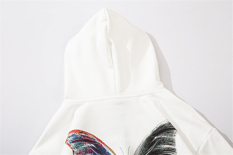 Butterfly Graphic Hoodie - Hip Hop Streetwear