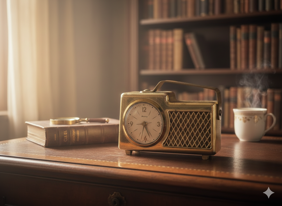 Vintage Blessing Alarm Clock Music Box