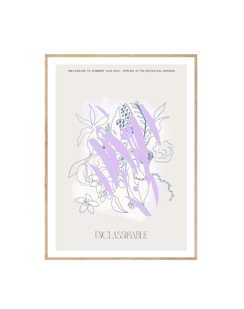 The Bouquet Lilac - Abstract Ink Edition Art Print